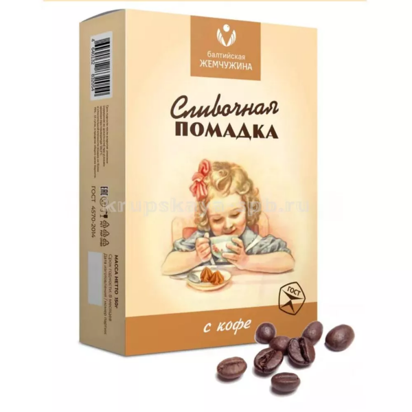 №1 Балтийская жемчужина. Помадка сливочная "С кофе", 150г   в Азове