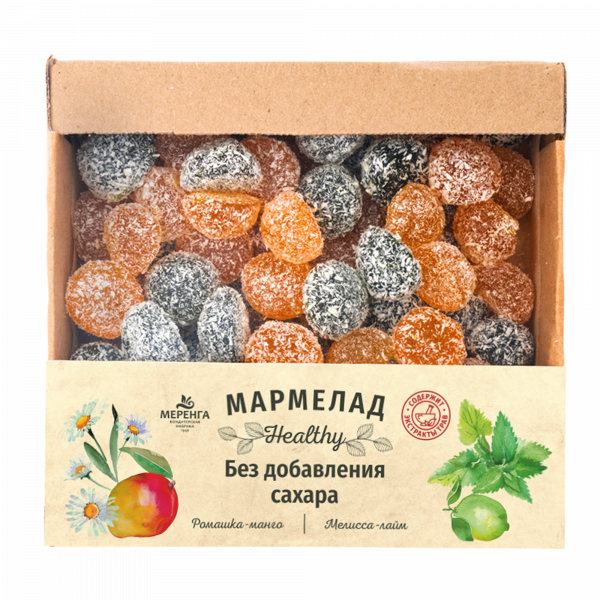 №1 Меренга Мармелад в кокосовой обсыпке Ромашка+Мелисса , 800г     в Азове