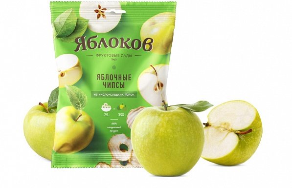 №2 Яблочные чипсы из кисло-сладких яблок 25г в Азове